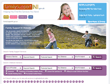 Tablet Screenshot of familysupportni.gov.uk